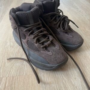 Yeezy Brown High-Top Sneakers